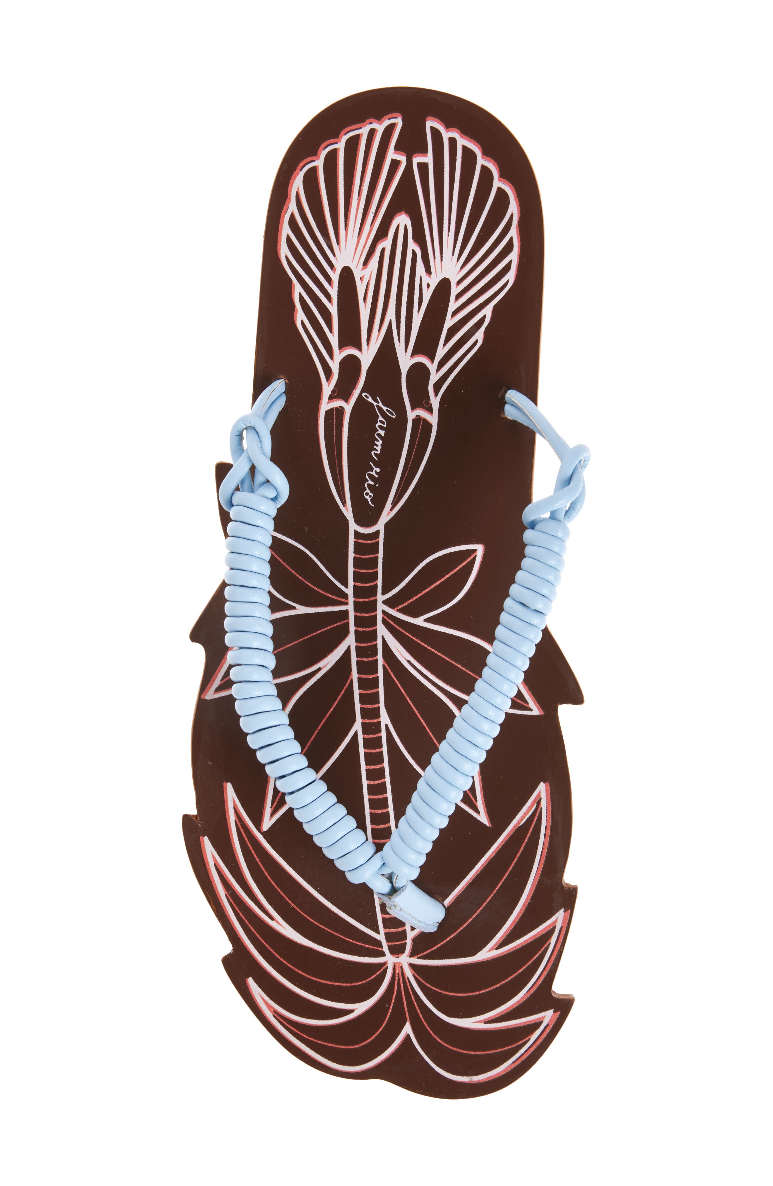 FARM Rio Palmtree Flip Flop, Alternate, color, Blue Multi