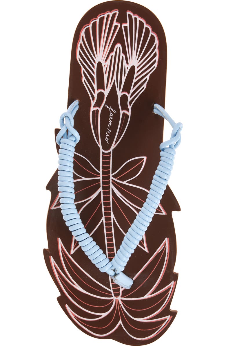 FARM Rio Palmtree Flip Flop, Alternate, color, Blue Multi