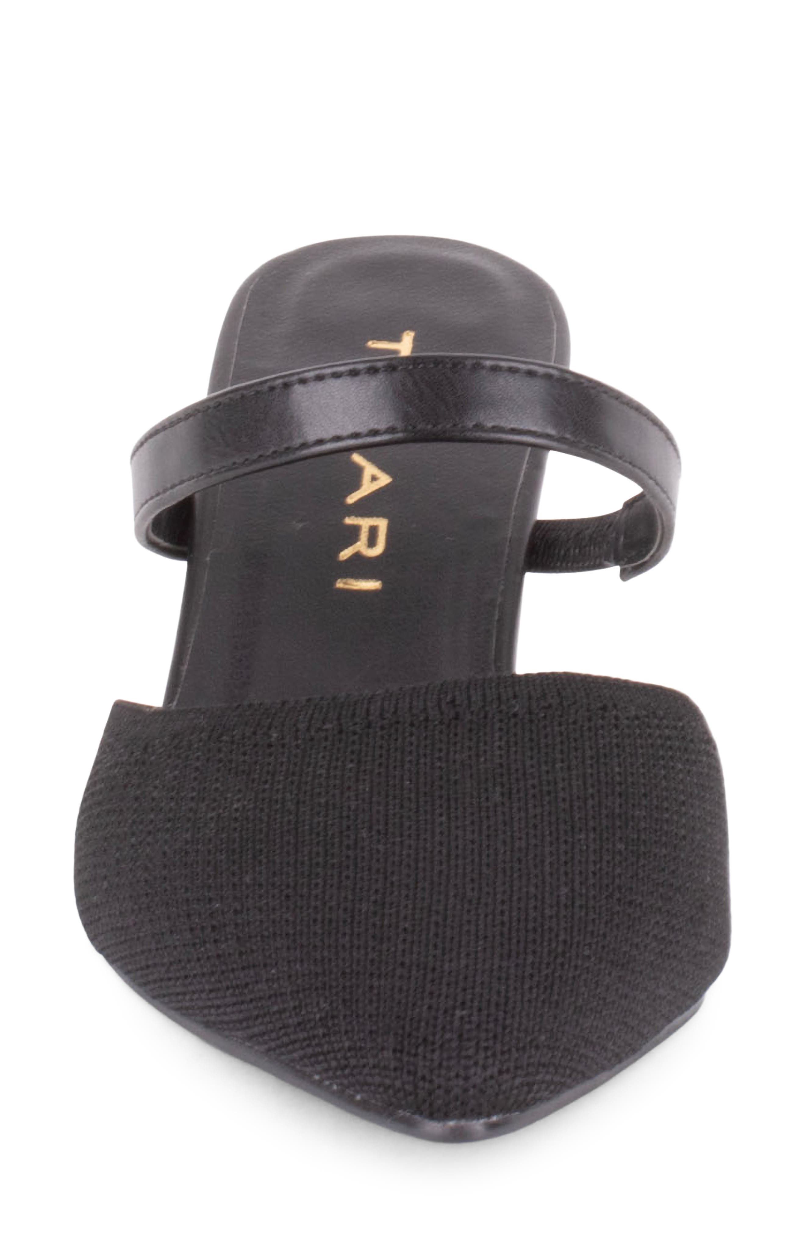 Tahari Fuji Pointed Toe Kitten Heel Mule, Alternate, color, Black