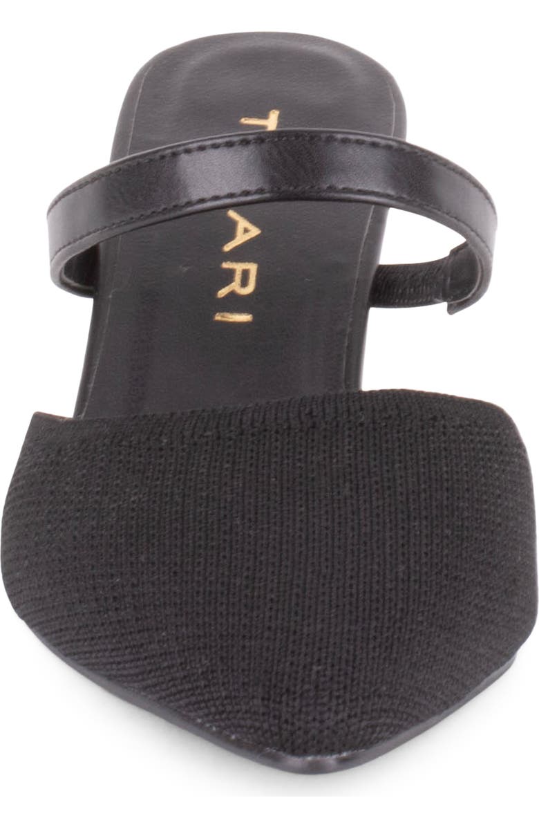 Tahari Fuji Pointed Toe Kitten Heel Mule, Alternate, color, Black