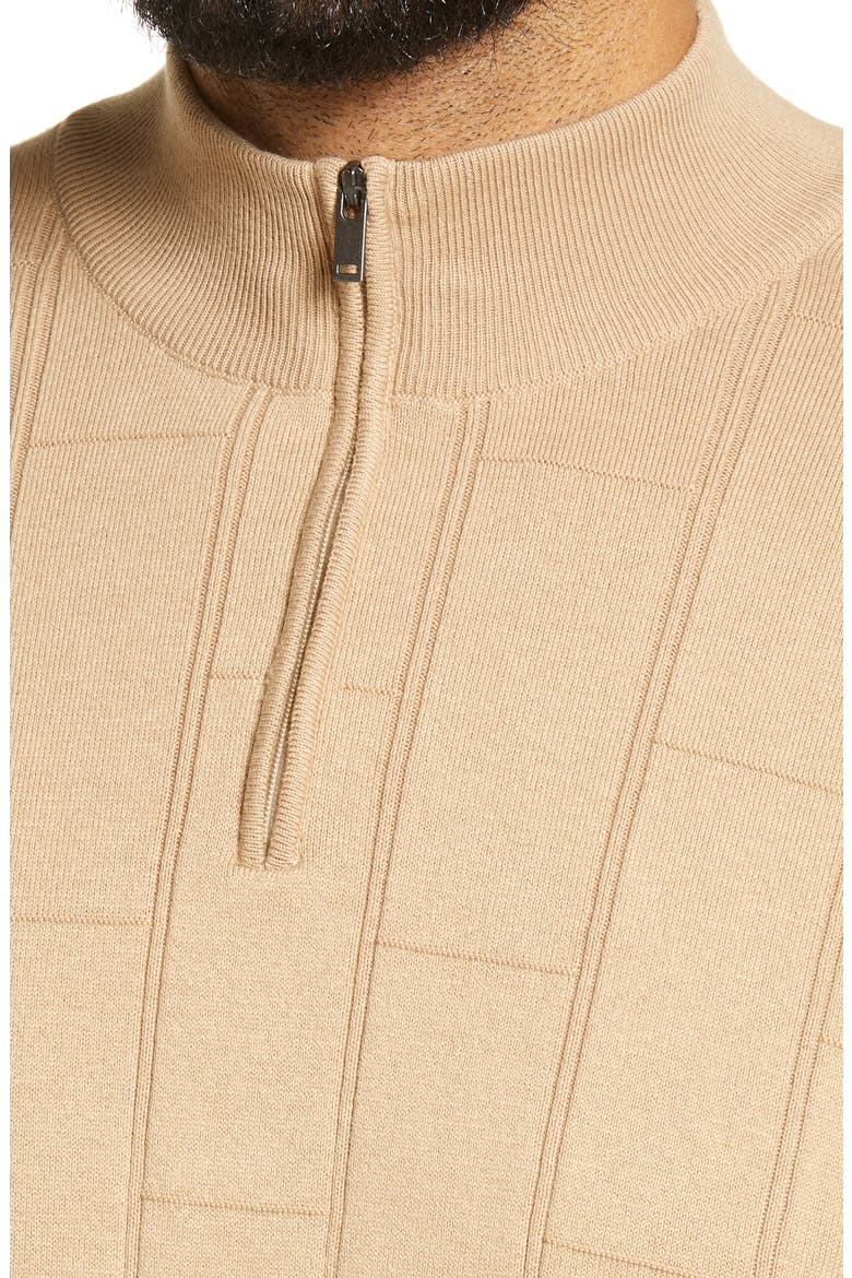 Half Zip Sweater, Alternate, color, SAND