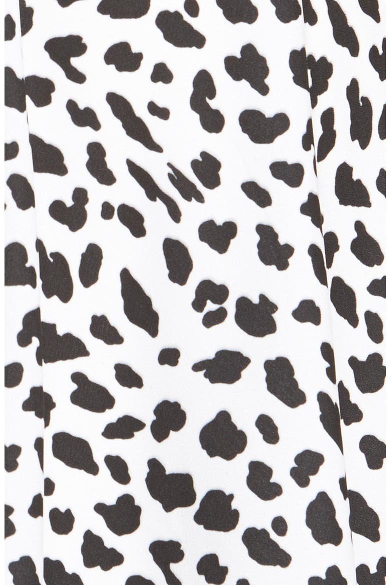 Animal Print Midi Dress, Alternate, color, IVORY