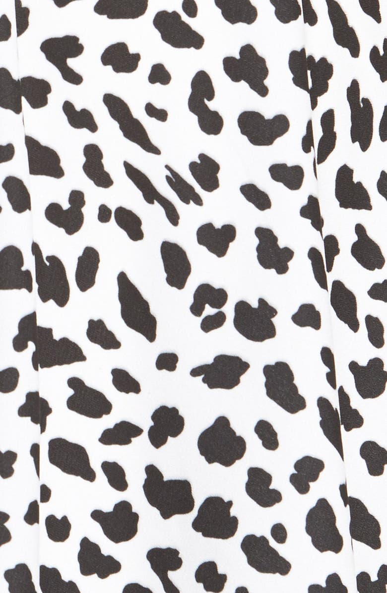 June & Hudson Animal Print Midi Dress, Alternate, color,