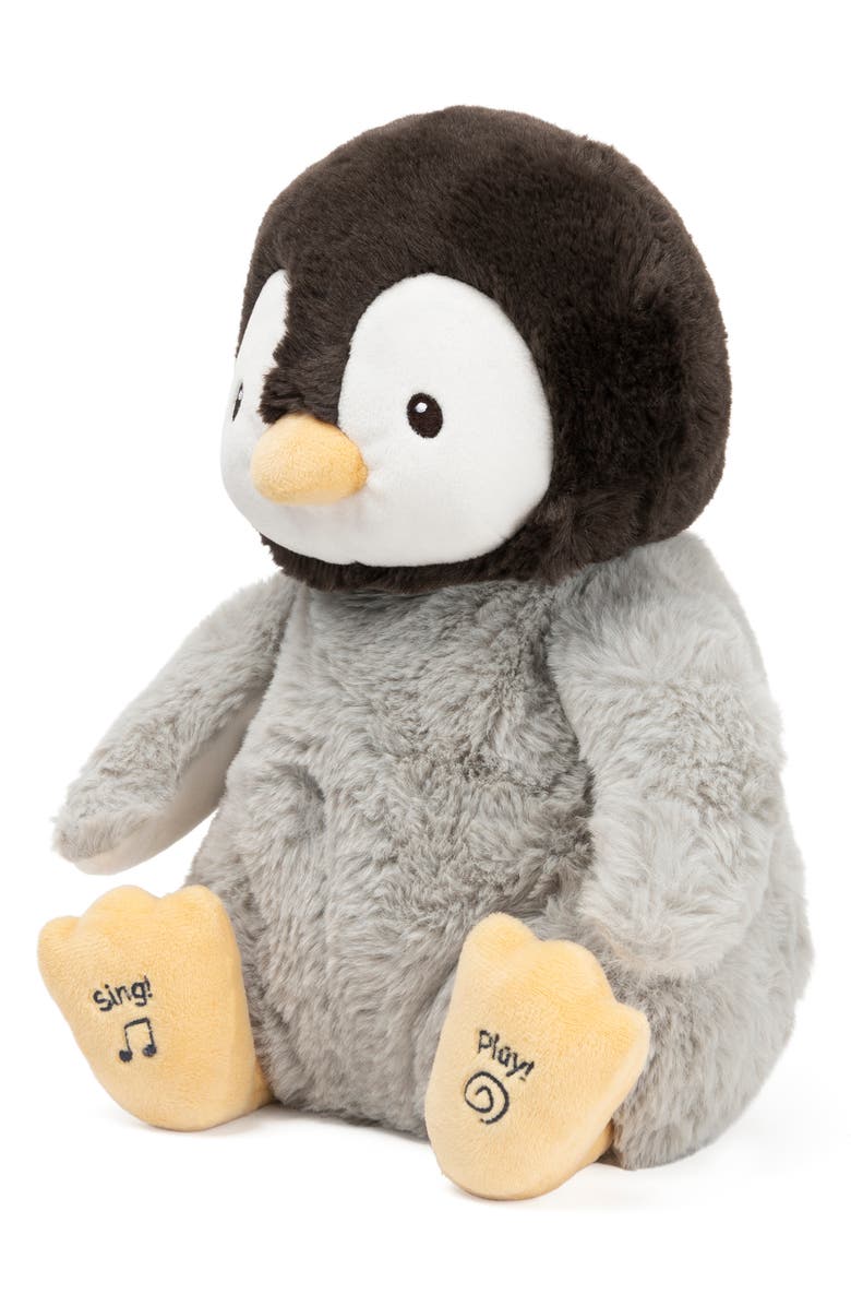 Gund Spin Master Kissy the Penguin Stuffed Animal, Alternate, color, Grey