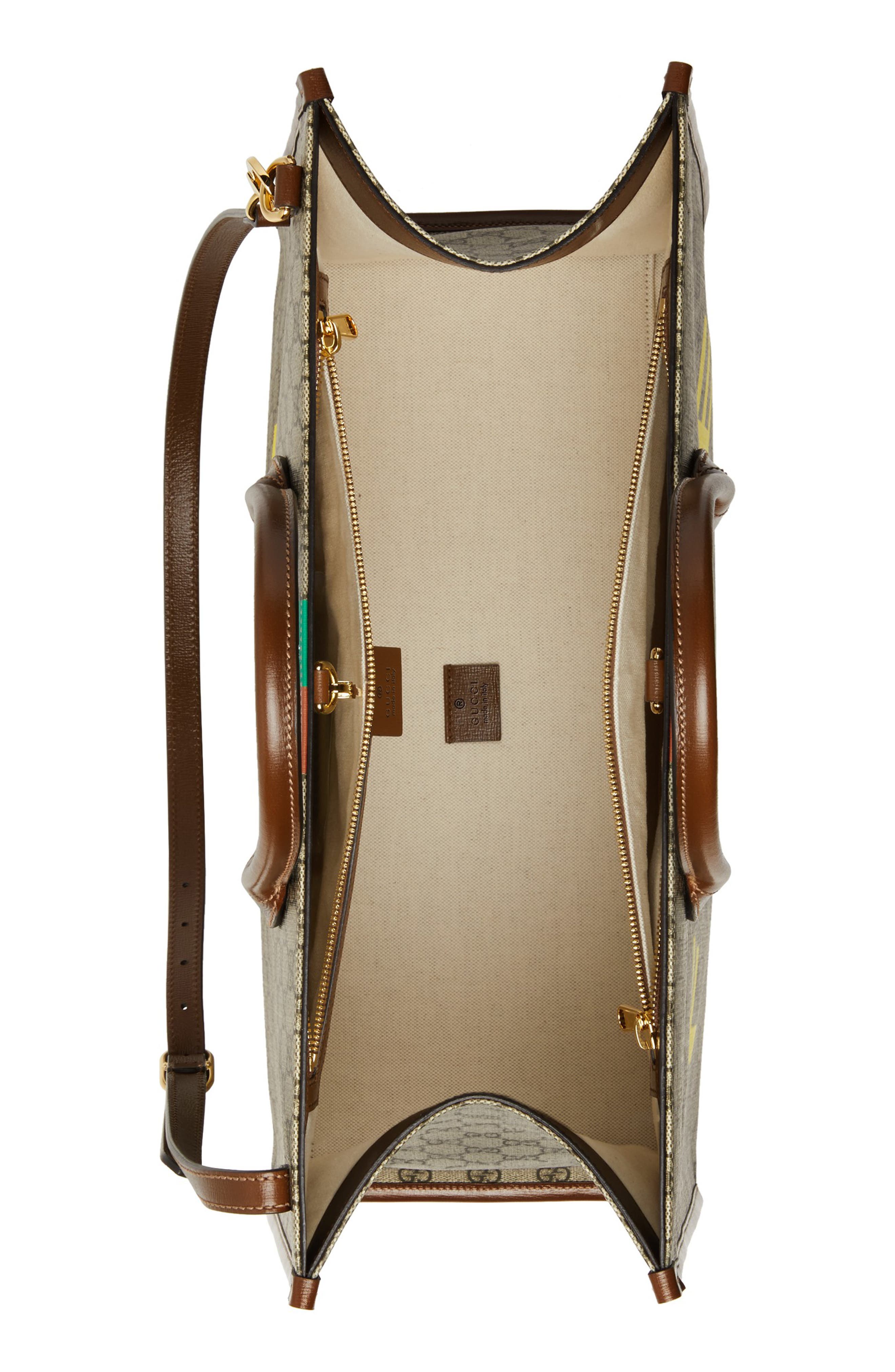 Gucci Fake/Not GG Supreme Canvas Tote, Alternate, color, 