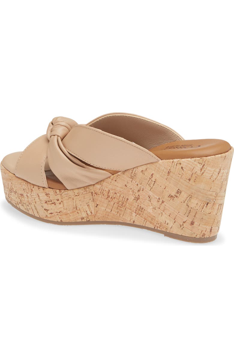 Cordani Dumont Platform Wedge Slide Sandal, Alternate, color, Natural Leather