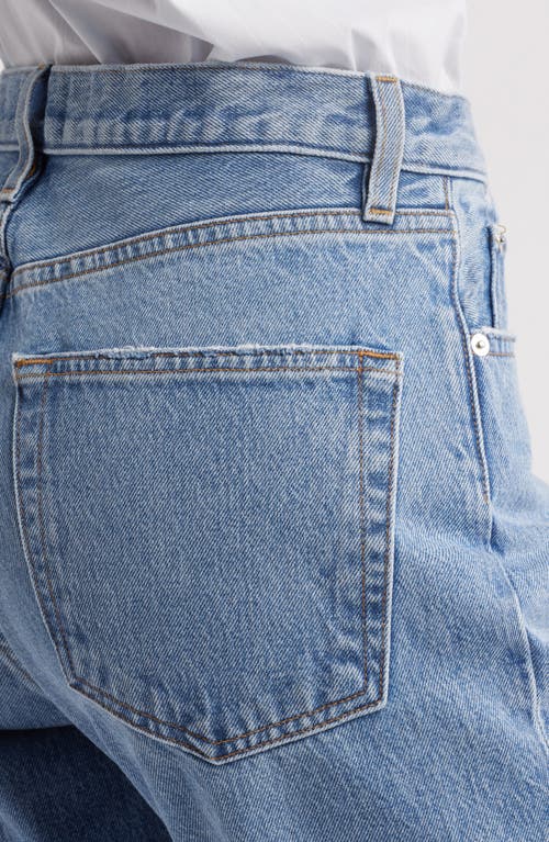 Frame The Pixie Lax Frayed High Waist Flare Jeans In Alderton Raw Fray