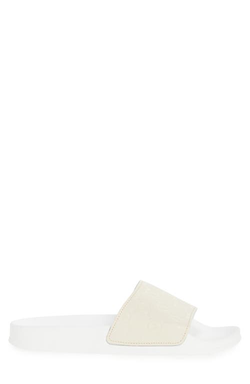 Valentino By Mario Valentino Eros Monogram Slide Sandal In Beige