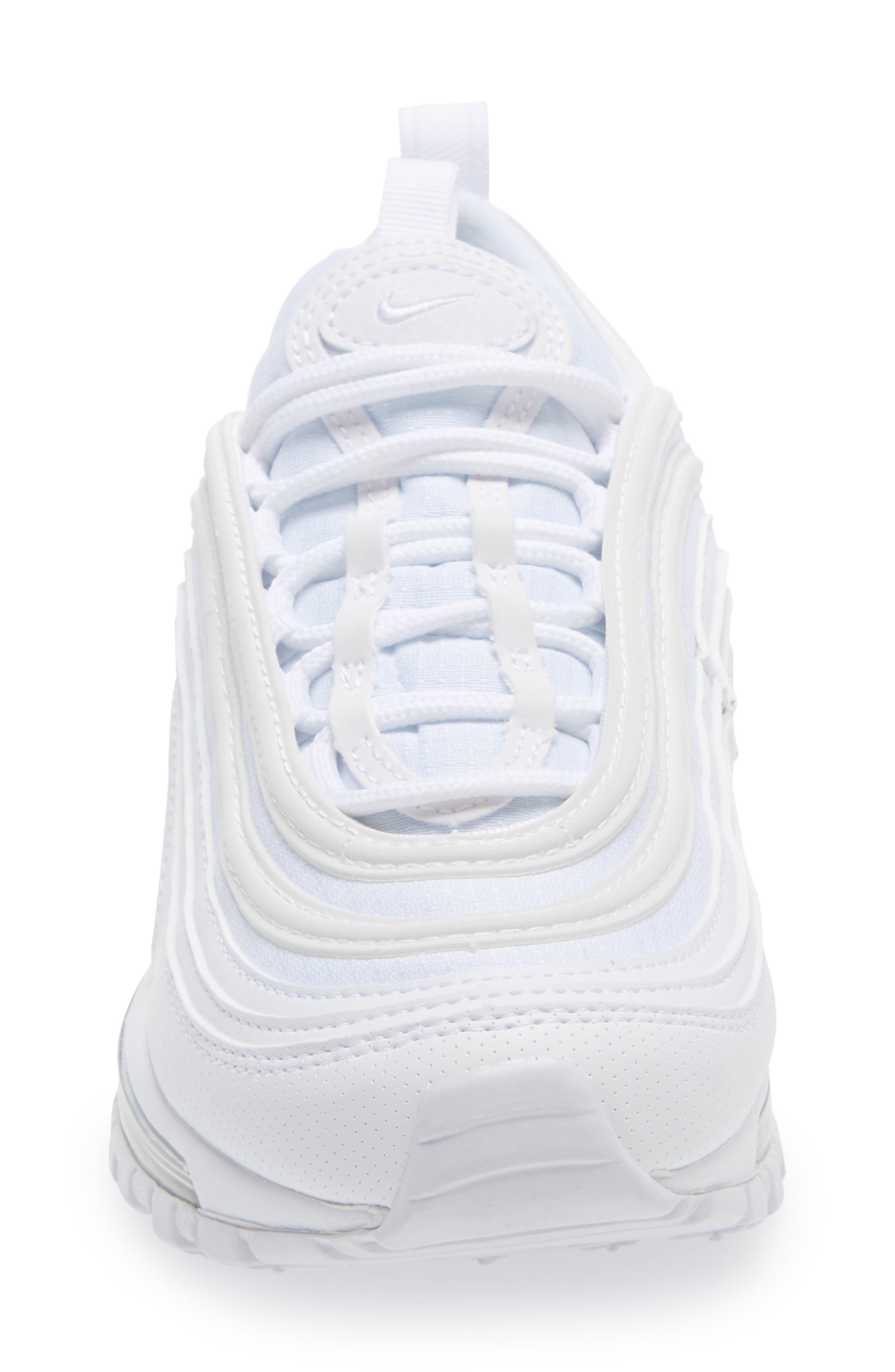 Nike Kids' Air Max 97 Sneaker, Alternate, color, 104 White/White