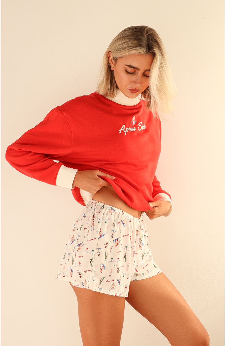 Dippin Daisys Luna Shorts, Alternate, color, Hit The Slopes