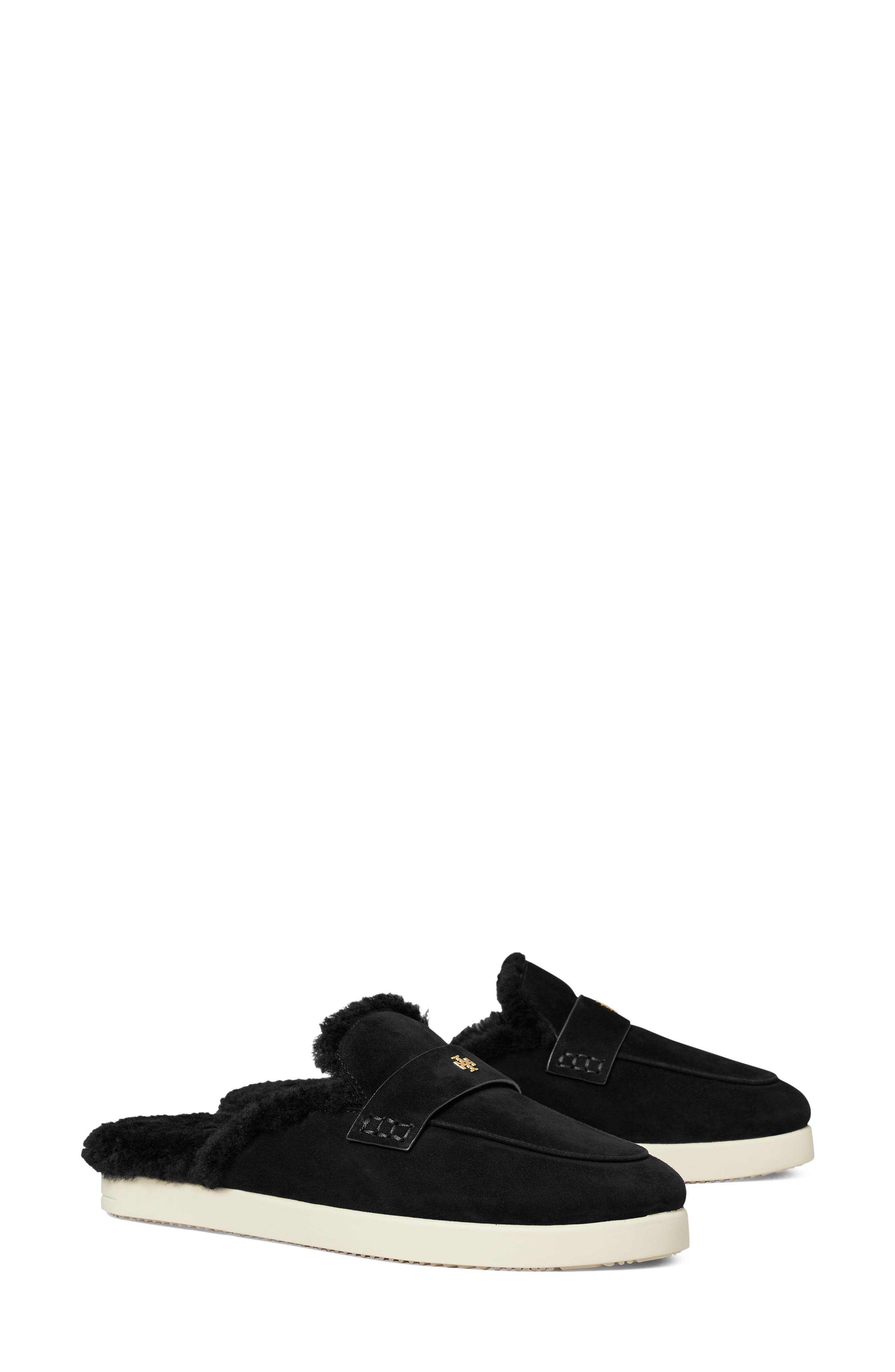 Ballet Sport Genuine Shearling Mule, Main, color, PERFECT BLACK