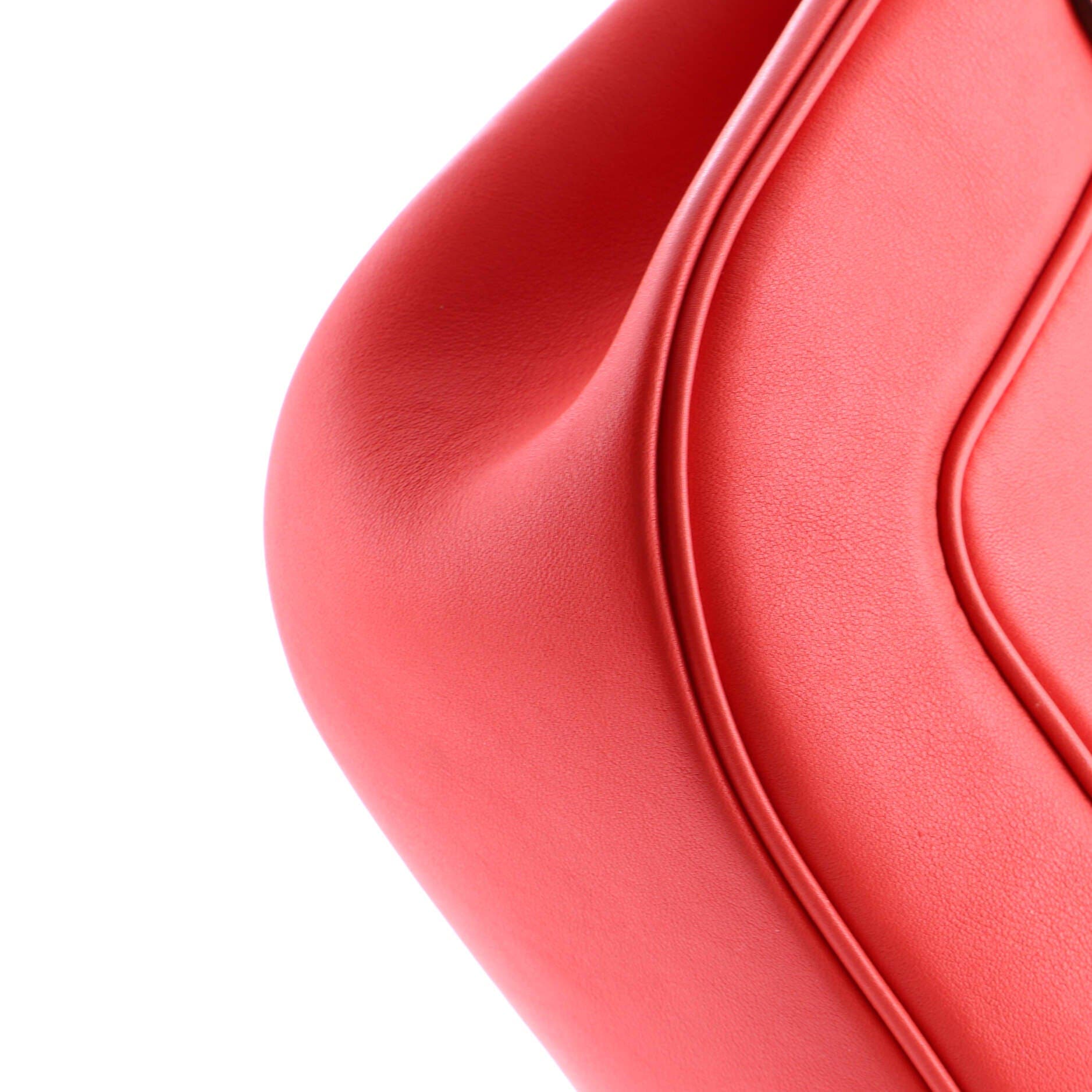 Pre-Owned Hermes Berline Bag Swift 28, Alternate, color, Rouge Tomate