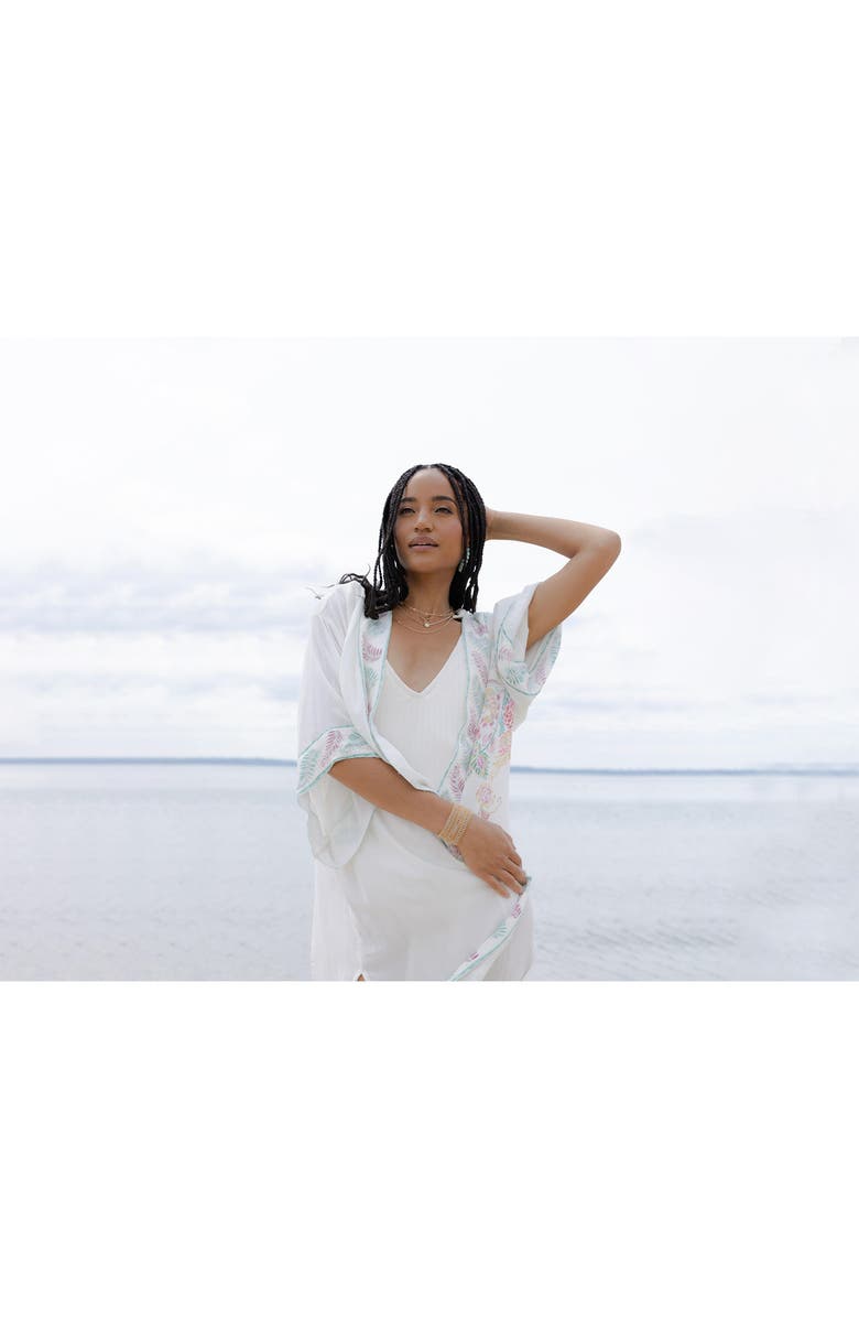 SAACHI Mystic Garden Duster, Alternate, color, Ivory