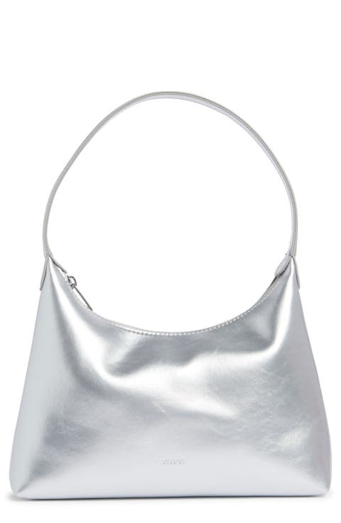 Plump Faux Leather Shoulder Bag