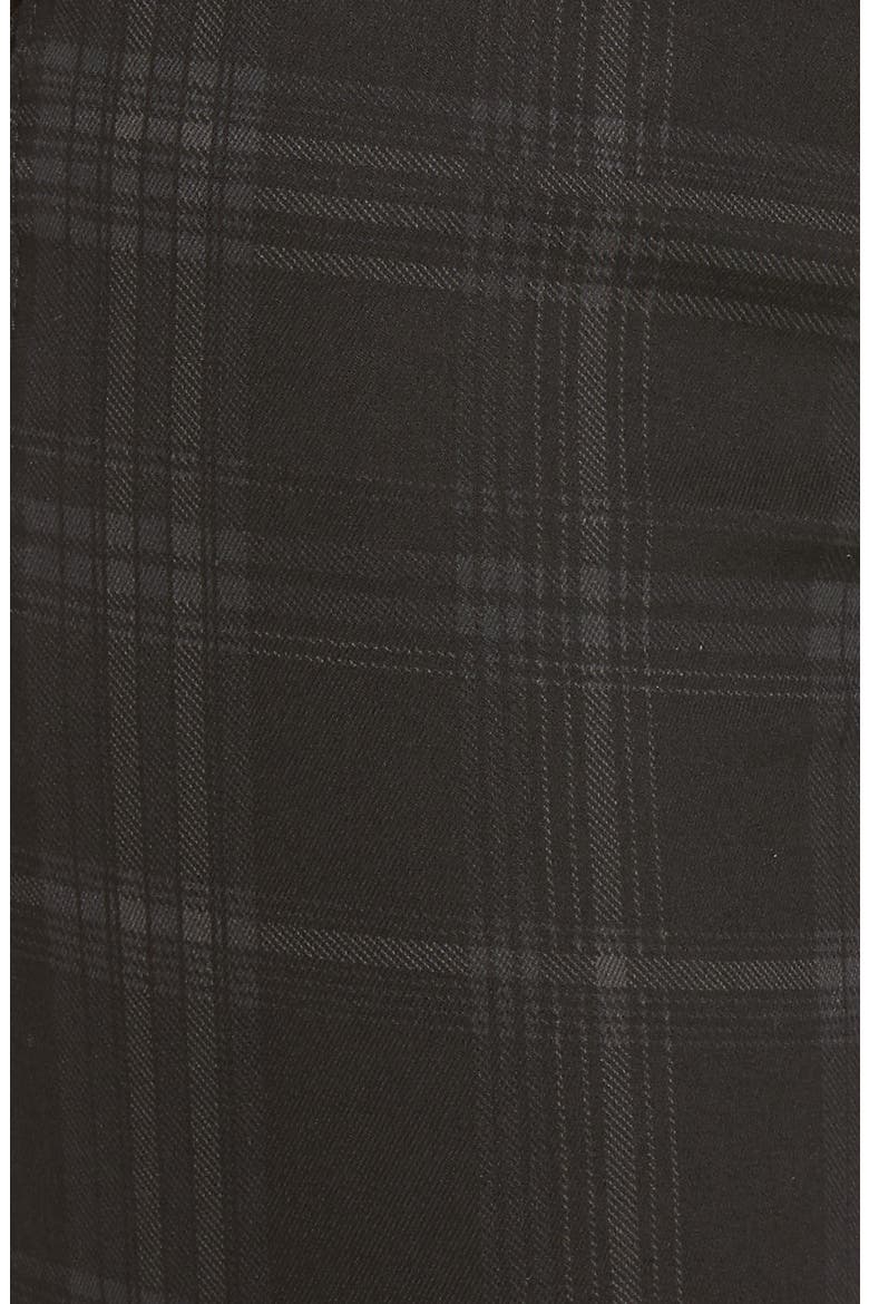 Ab-Solution Side Zip Plaid Skinny Pants (Nordstrom Exclusive), Alternate, color, BLACK