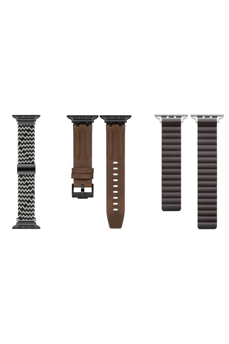 Assorted 3-Pack Apple Watch® Watchbands, Alternate, color, BROWN ASSORTED