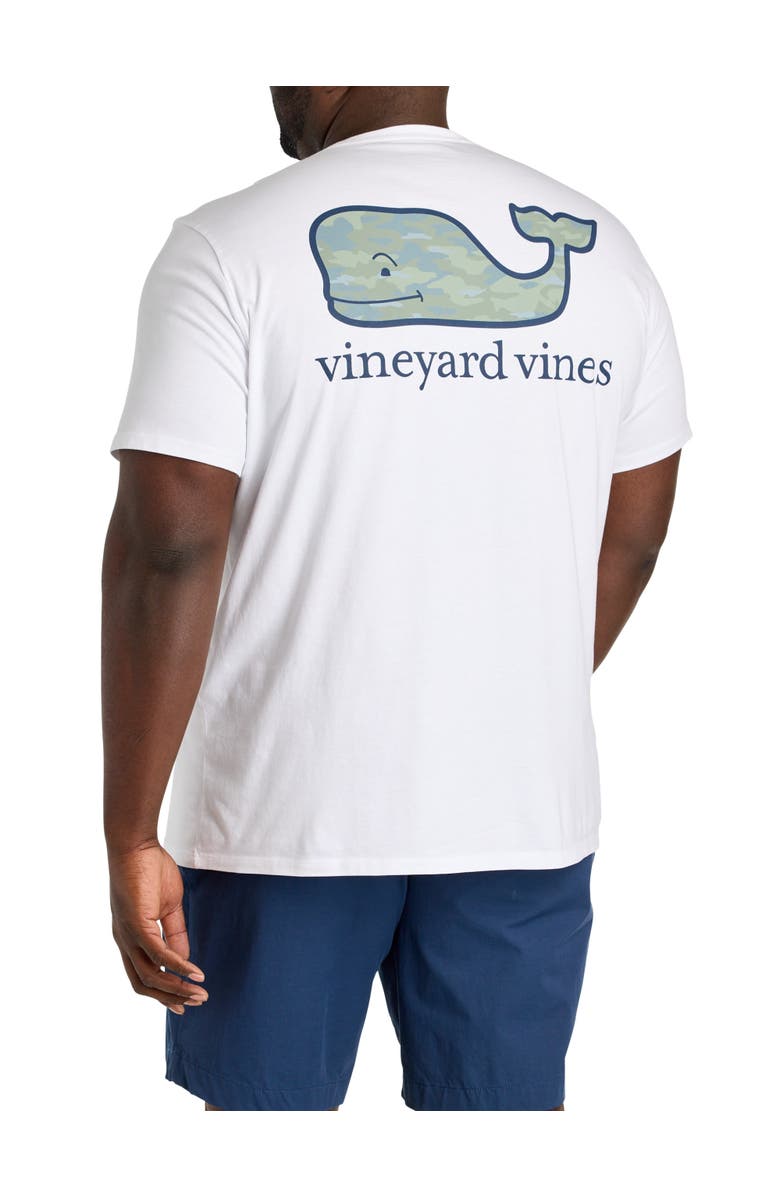 vineyard vines Big & Tall Camo Pocket T-Shirt, Main, color, White