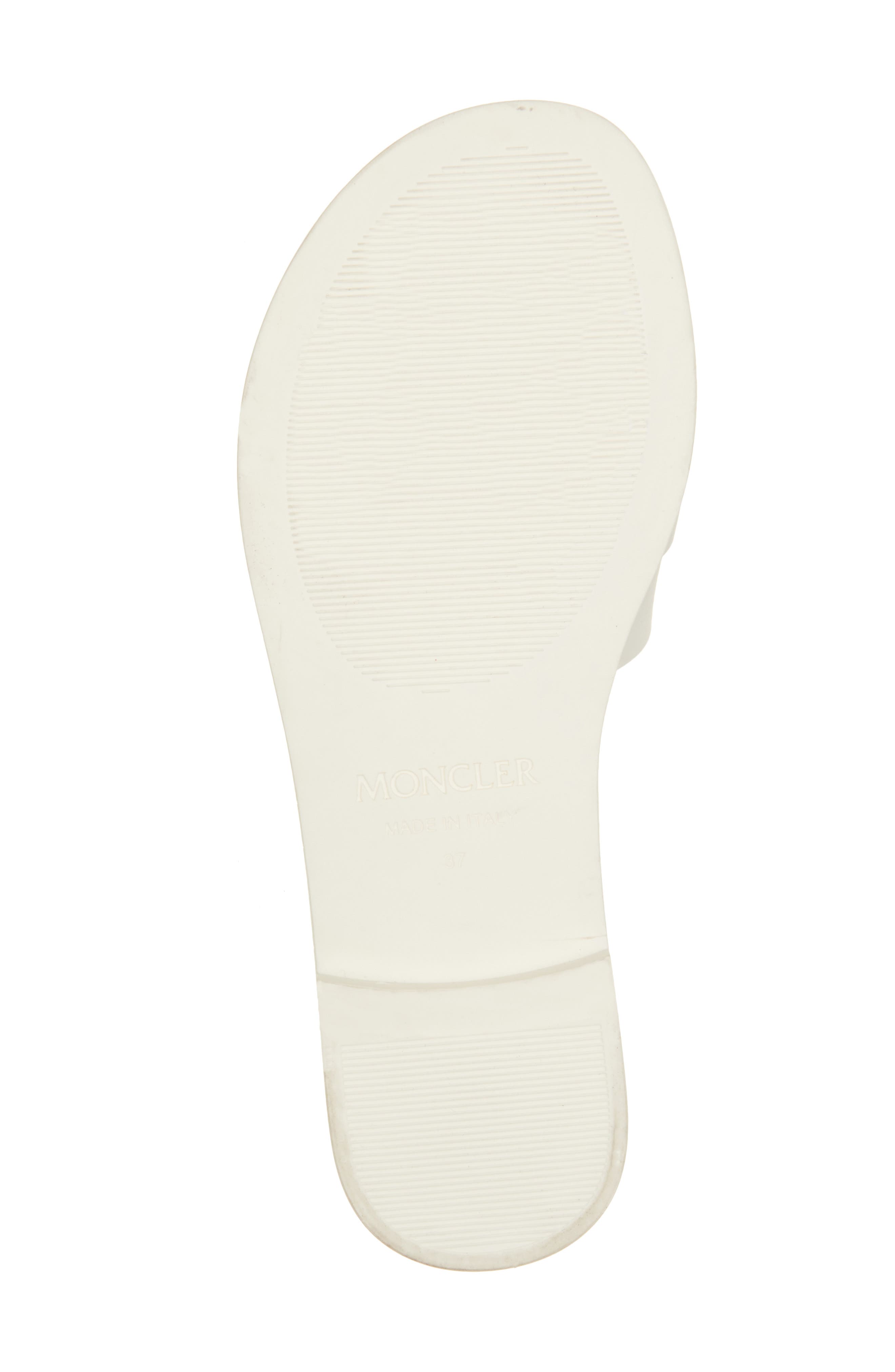 Moncler Mon Slide Sandal, Alternate, color, Gardenia
