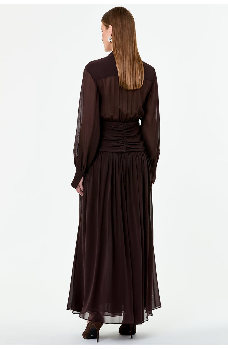 NICHOLAS Jocelyn Dress, Alternate, color, Cacao
