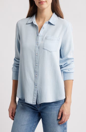 Caslon® Chambray Button-Up Shirt | Nordstrom