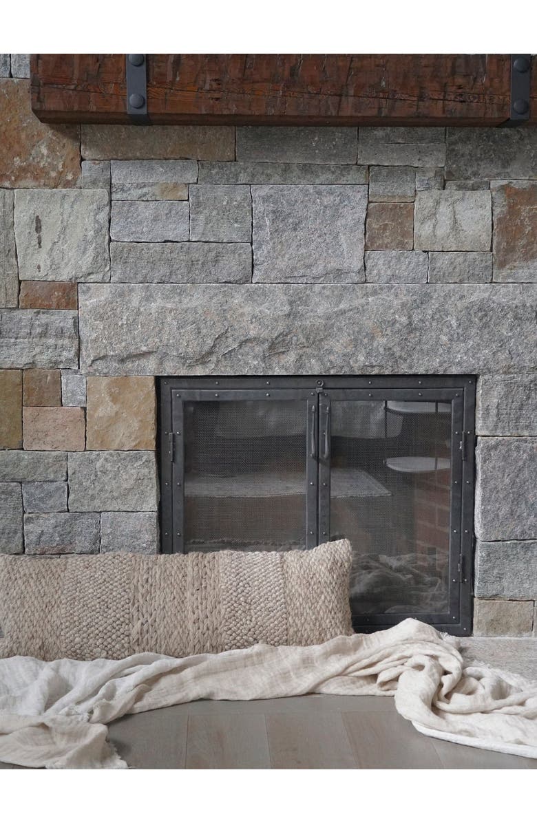 Anaya Textured Taupe Handwoven Pillow 14x40 with Down Insert, Alternate, color, 