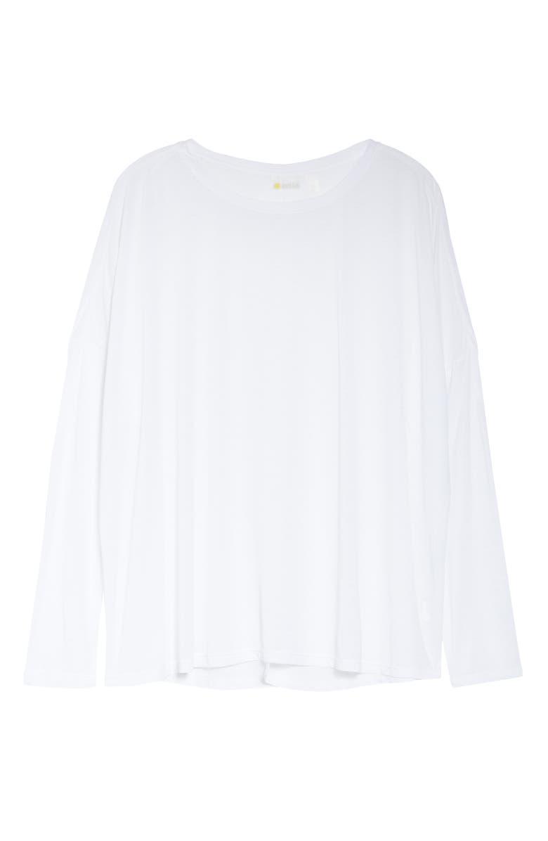 Zella Breezy Tie Back Long Sleeve T-Shirt, Alternate, color, 