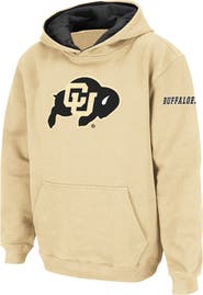 COLOSSEUM Youth Stadium Athletic Gold Colorado Buffaloes Big Logo Pullover Hoodie