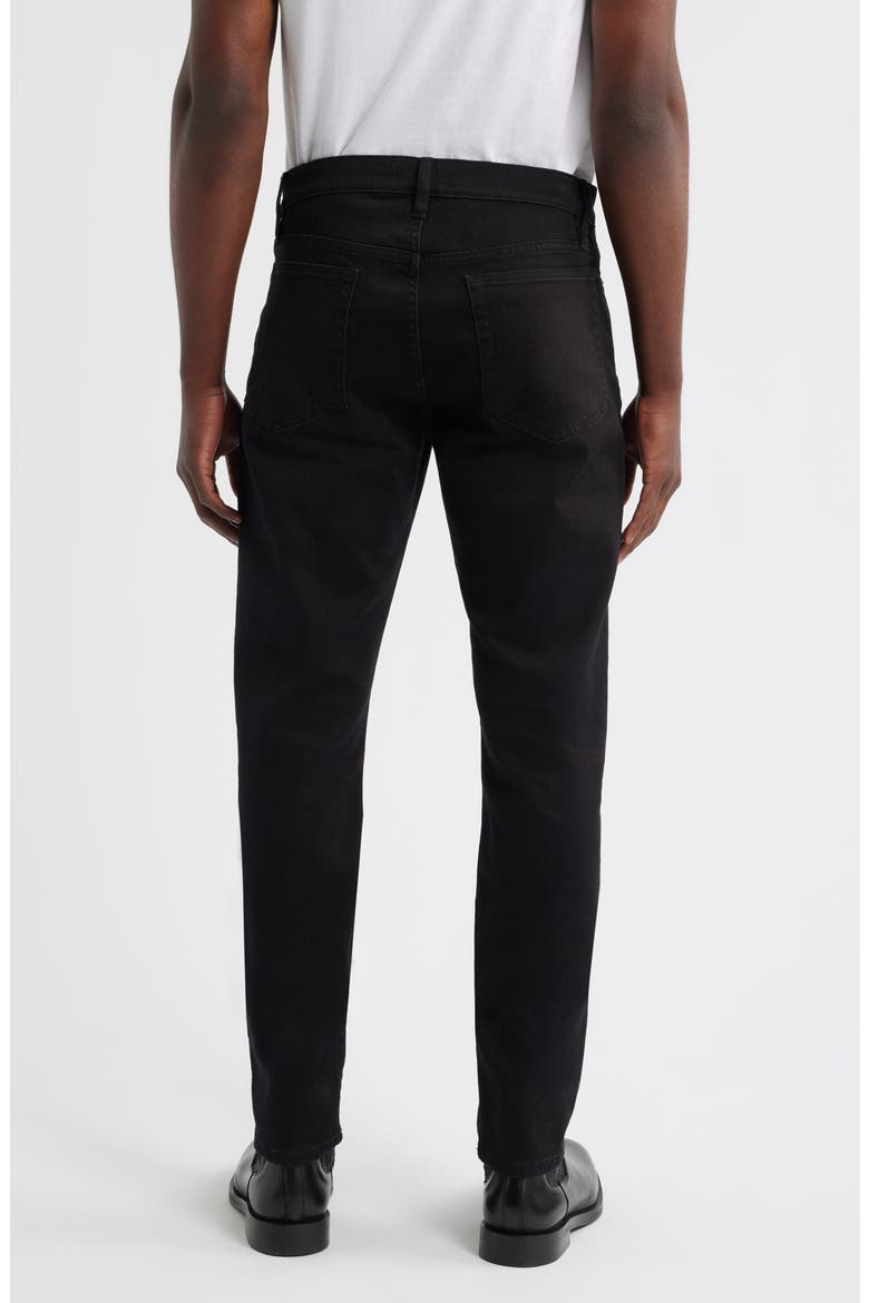L'Homme Athletic Slim Fit Jeans, Alternate, color, NOIR