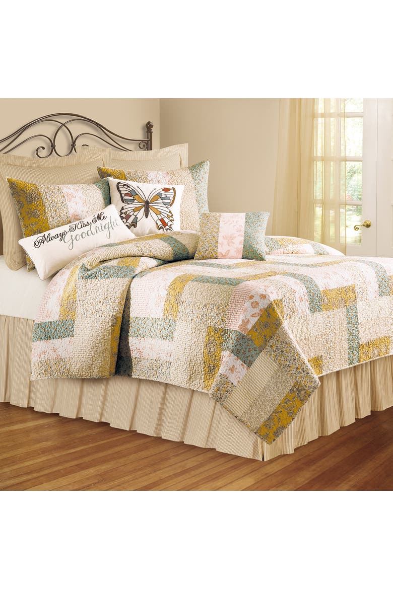 20" x 26" Audrey Cotton Standard Sham - Machine Washable, Alternate, color, Yellow