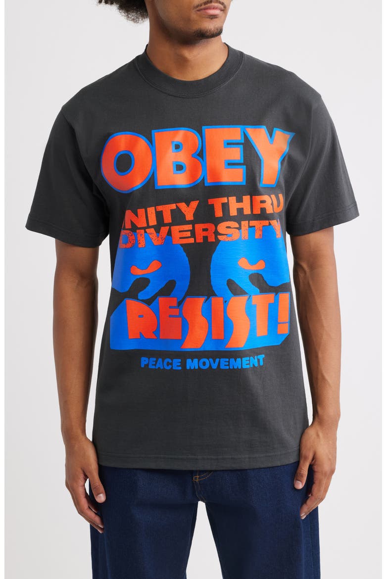 Unity Graphic T-Shirt, Main, color, VINTAGE BLACK