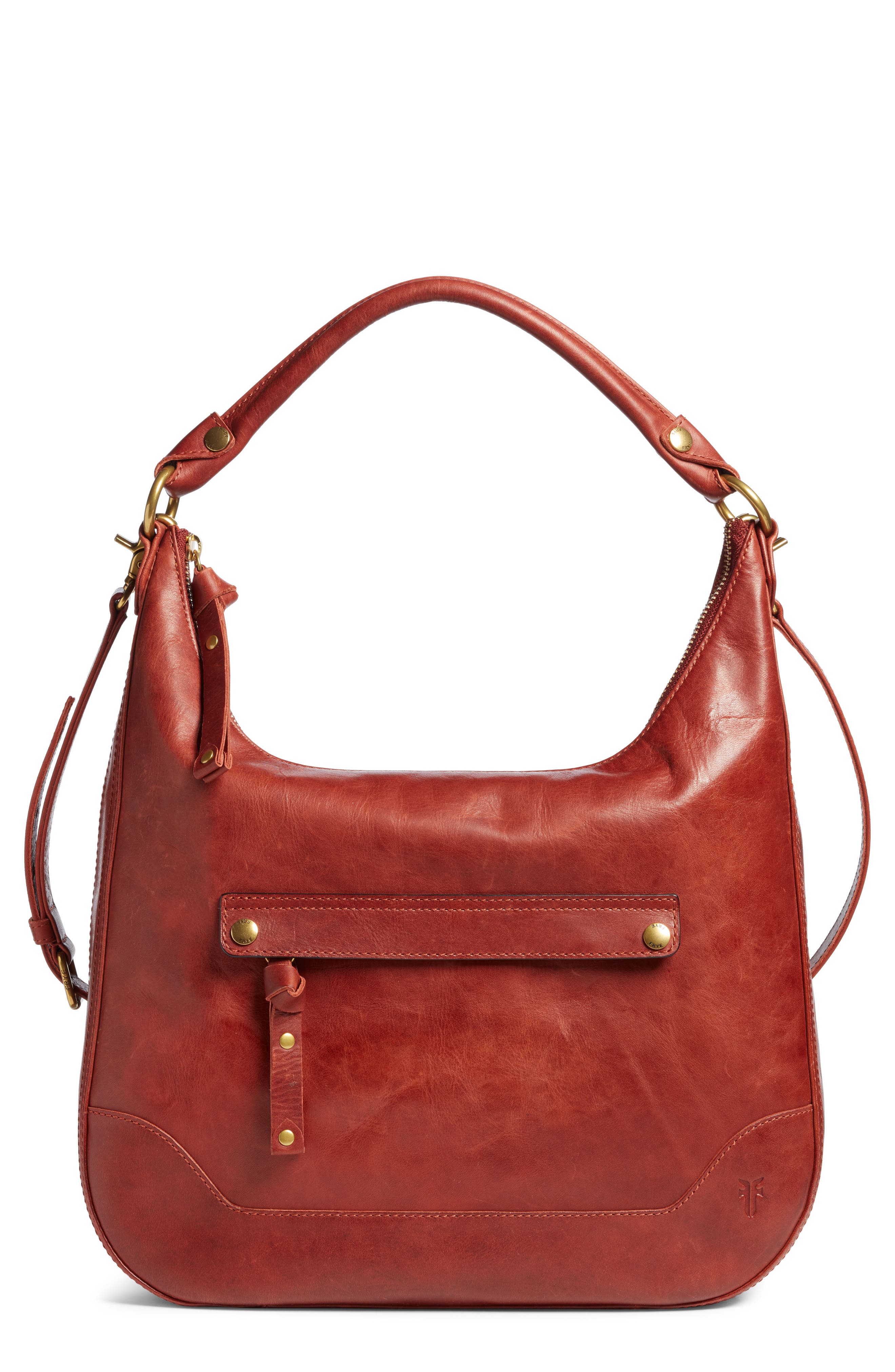 Frye Melissa Large Leather Hobo, Main, color, 