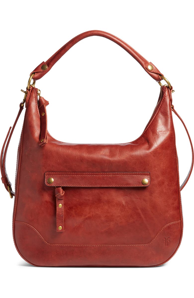 Frye Melissa Large Leather Hobo, Main, color,
