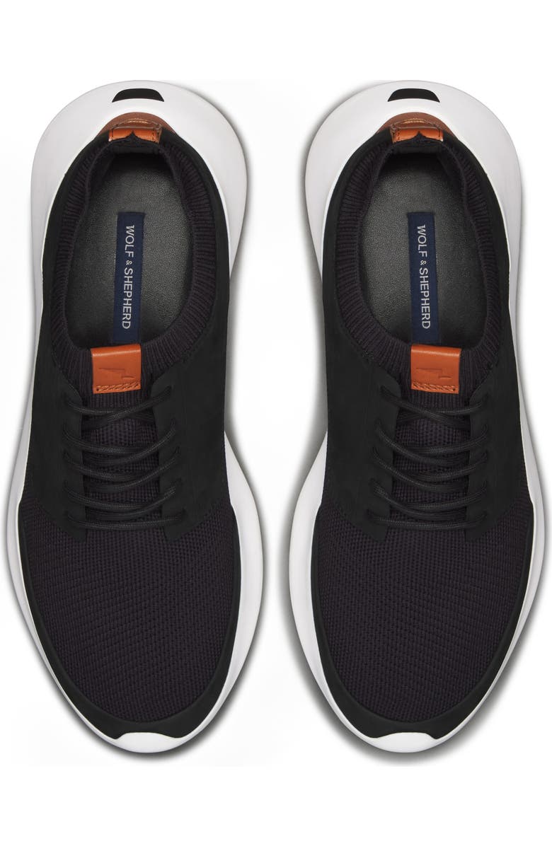 Wolf & Shepherd Toro Swiftknit Sneaker, Alternate, color, Black / White