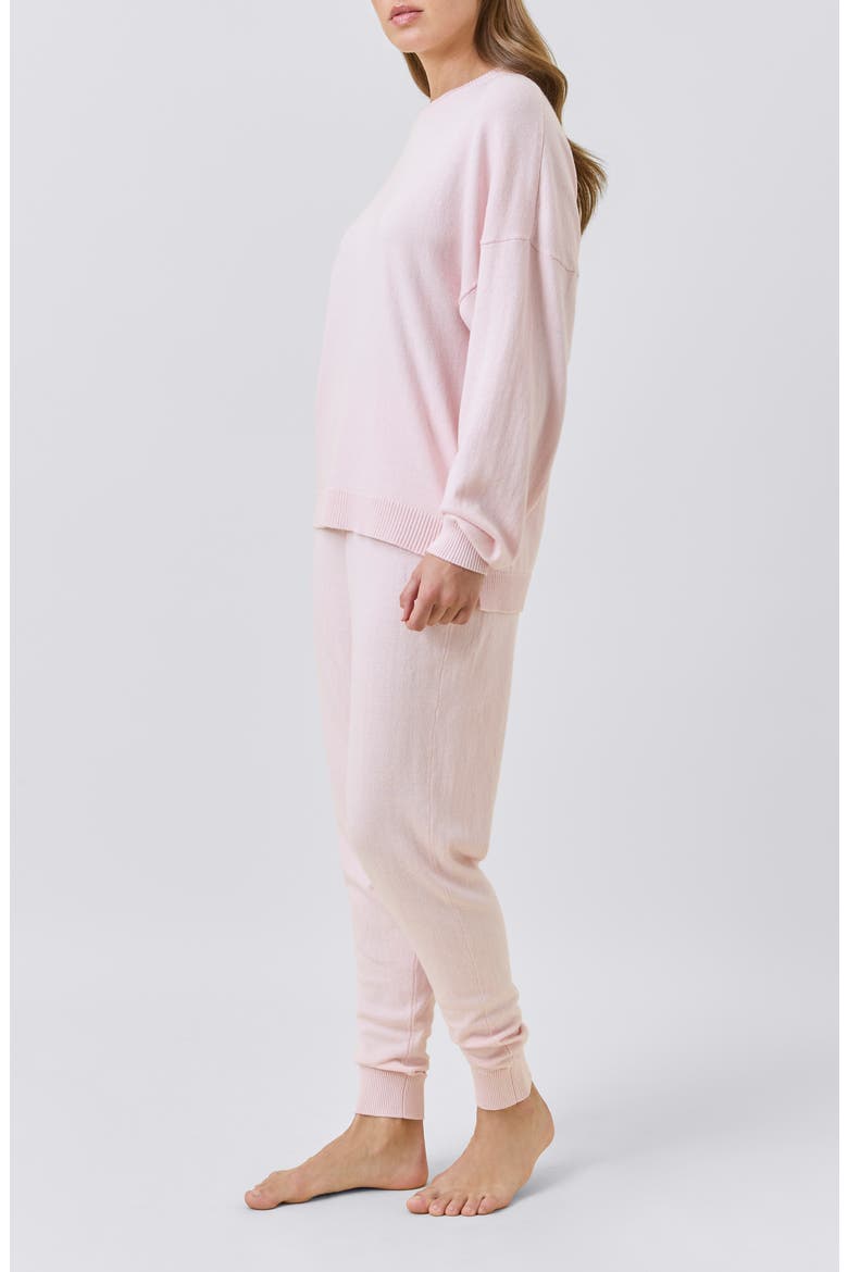 Cotton & Cashmere Crewneck Sweater, Alternate, color, PAPINELLE PINK