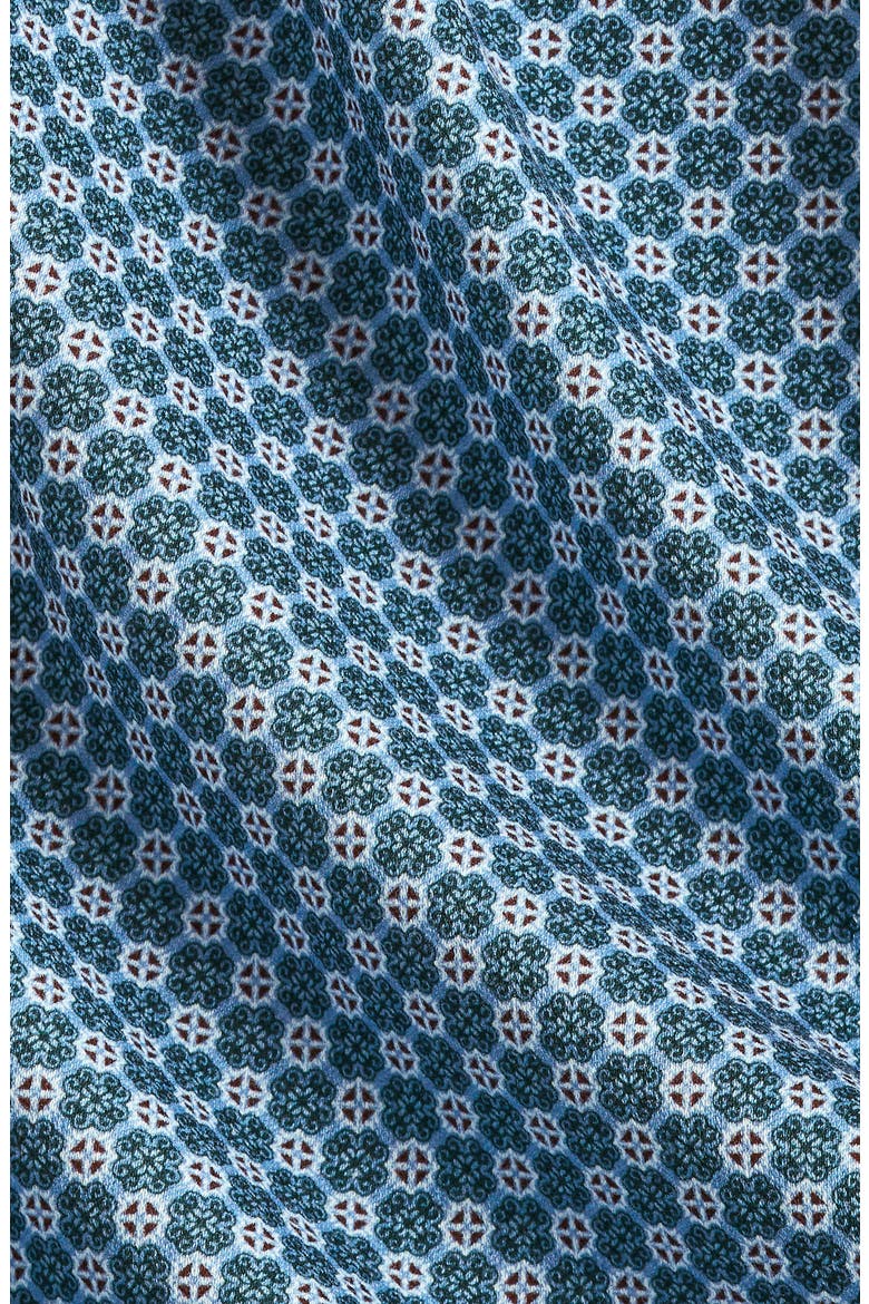 Geometric Print Pima Cotton Shirt, Alternate, color, HUNTER/ MULTI