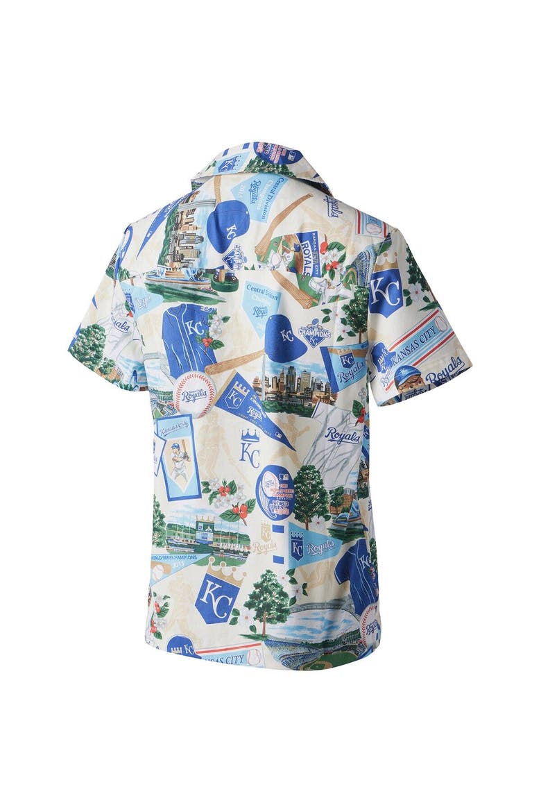 Women's Reyn Spooner White Kansas City Royals Scenic Camp Button-Up Shirt, Alternate, color, White