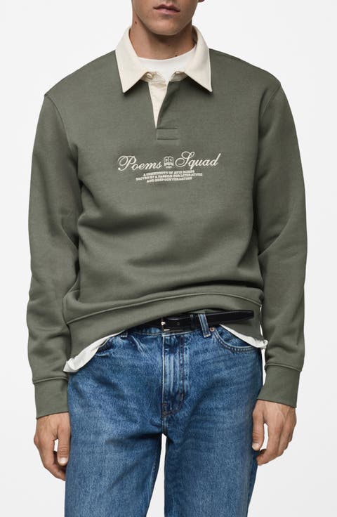 Poems Squad Cotton Polo Sweatshirt