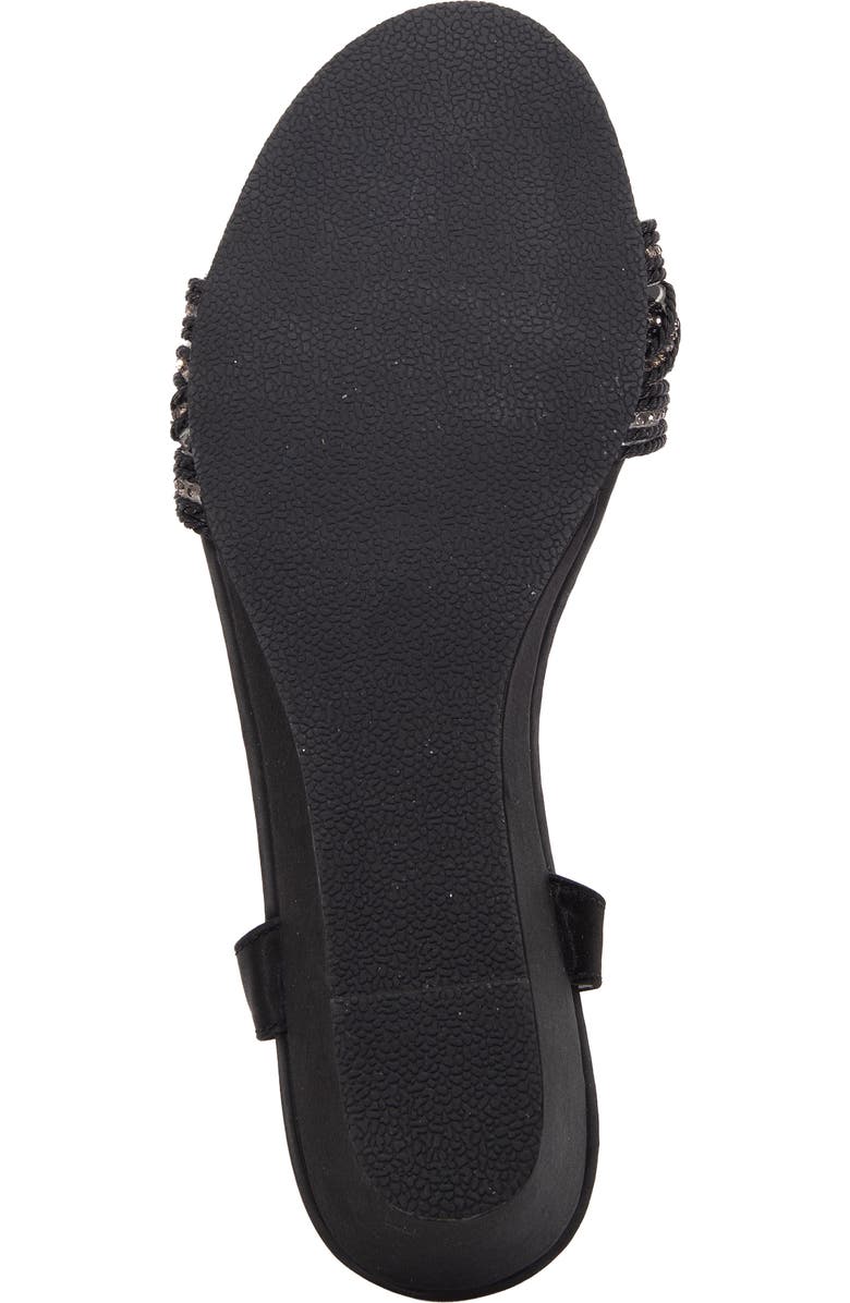 David Tate Indigo Wedge Sandal, Alternate, color, Black