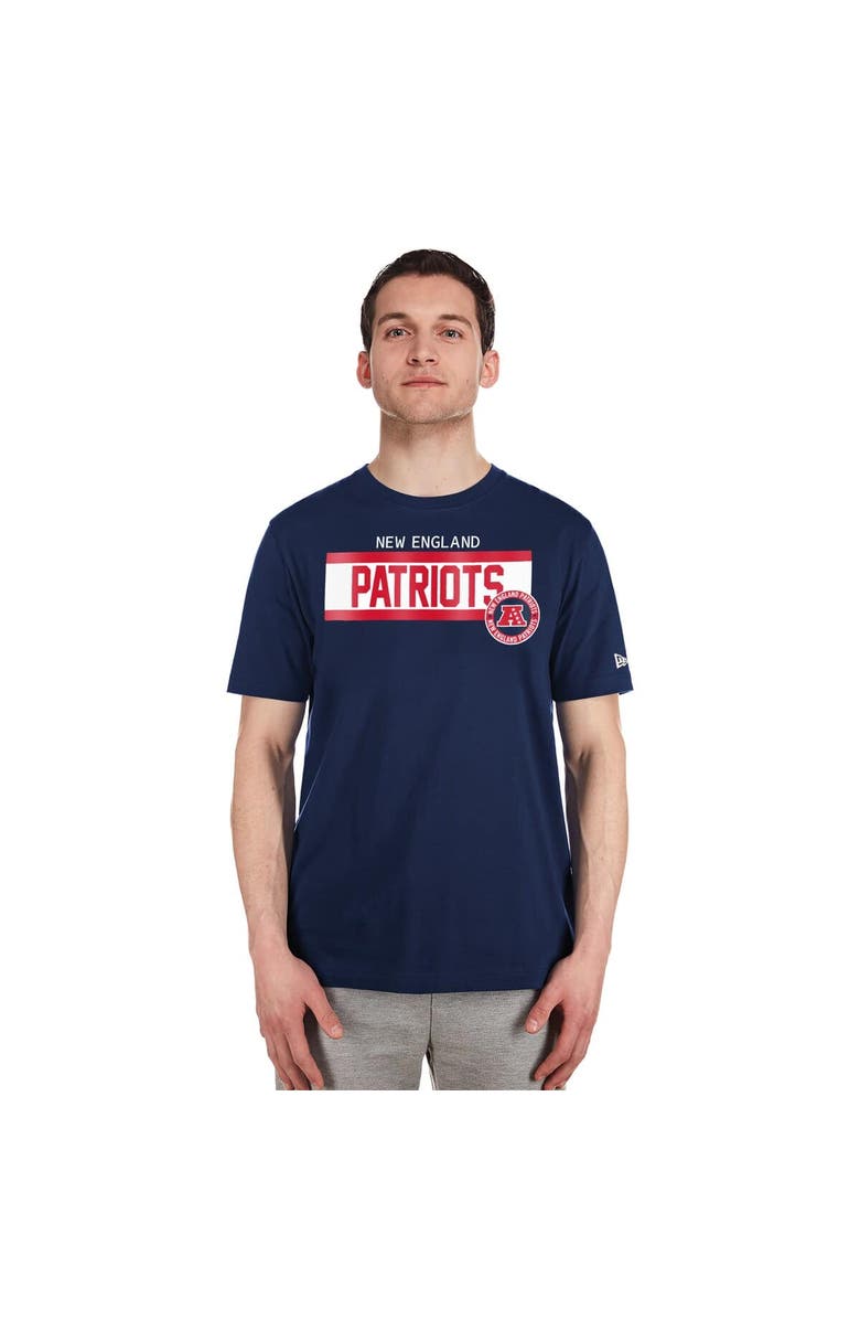 New Era Men's New Era  Navy New England Patriots 3rd Down High Density Print T-Shirt, Alternate, color, Navy