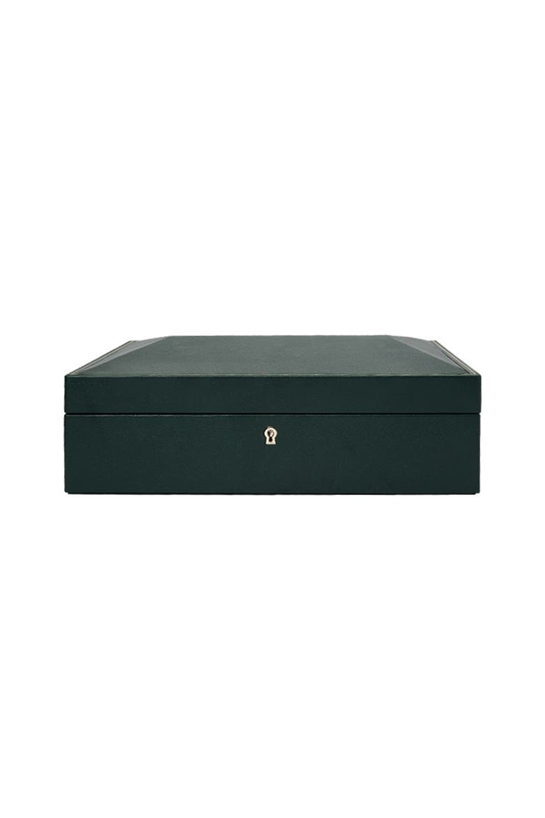 British Racing 15 Piece Watch Box, Main, color, Green
