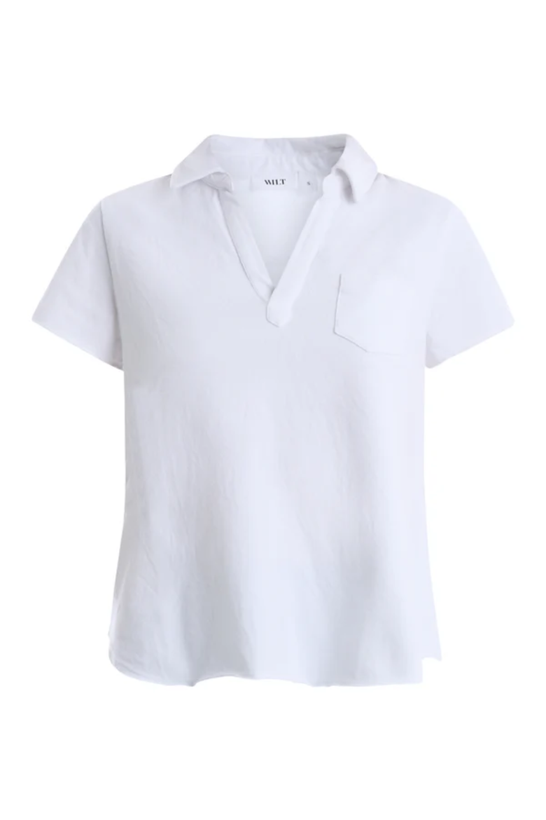 Polo With Chest Pocket, Alternate, color, White