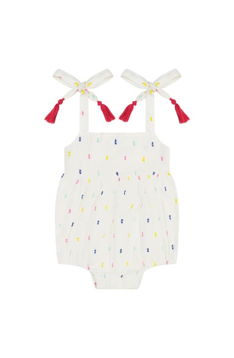 Zoe Baby Romper Confetti Swiss Dot