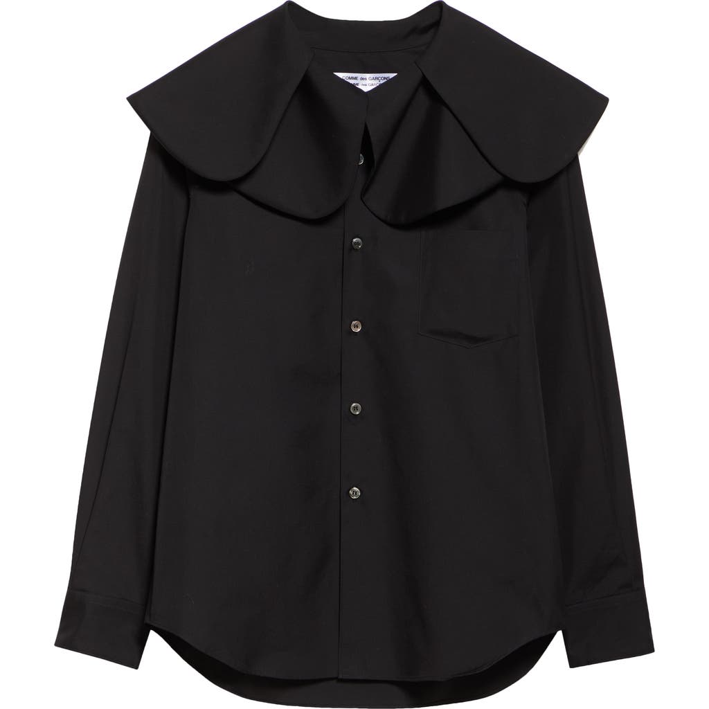 COMME DES GARÇONS COMME DES GARÇONS COMME DES GARÇONS COTTON BROADCLOTH BUTTON-UP SHIRT