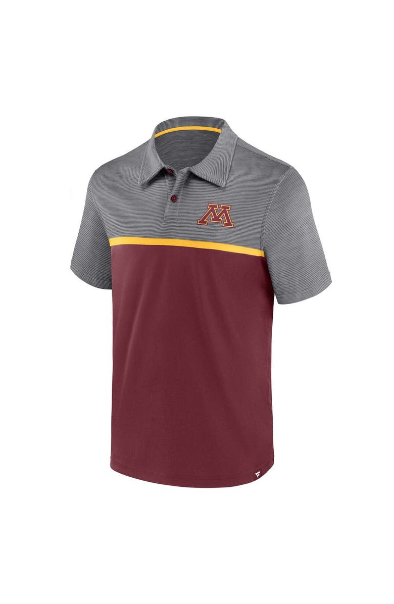 FANATICS Men's Fanatics Branded Maroon/Gold Minnesota Golden Gophers Polo, Alternate, color, Maroon