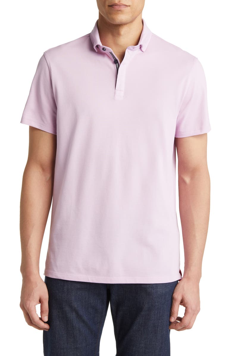Stone Rose Performance Piqué Polo, Main, color,