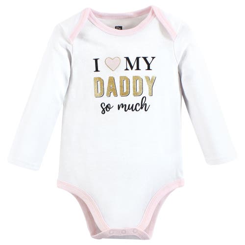 Hudson Baby Infant Breathable Cotton Long-sleeve Bodysuit Bundle 3 Count In Multi