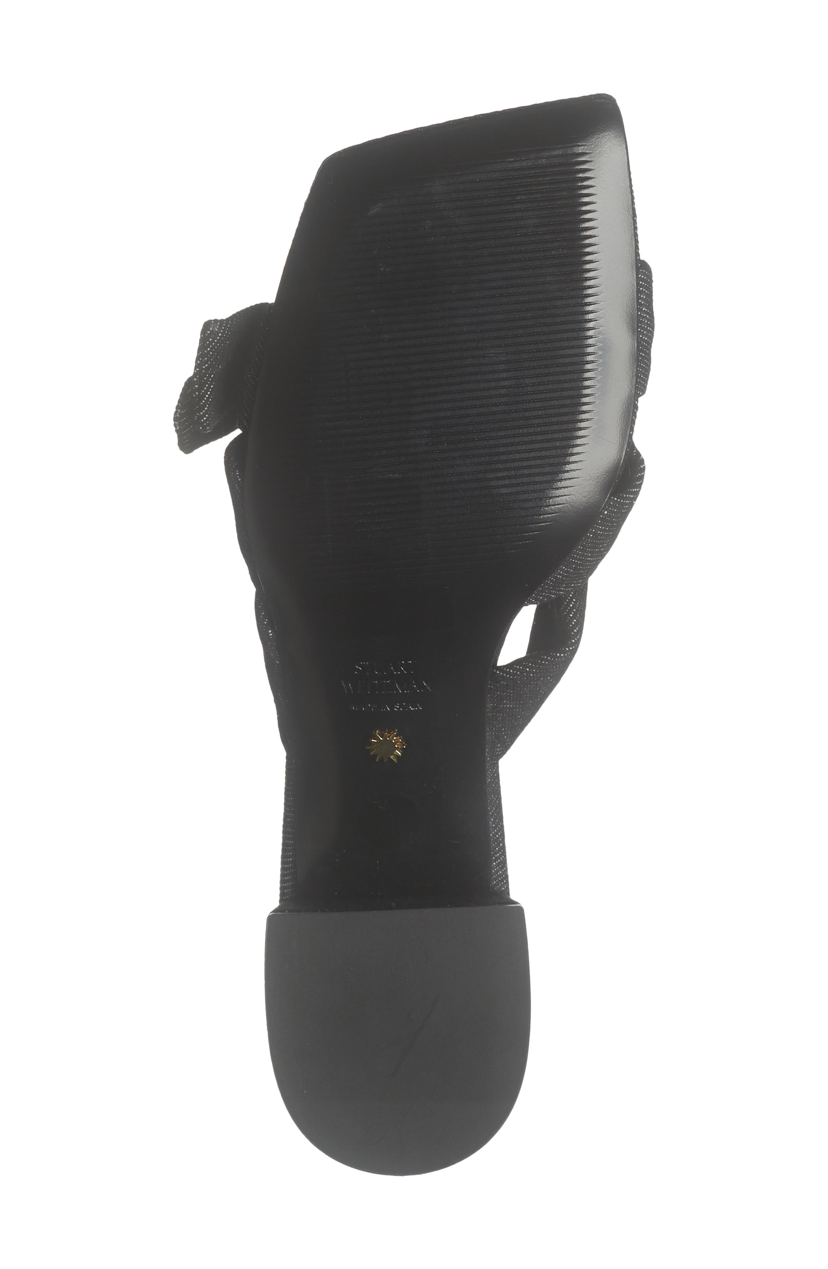 Stuart Weitzman Sofia 45 Slide Sandal, Alternate, color, Black