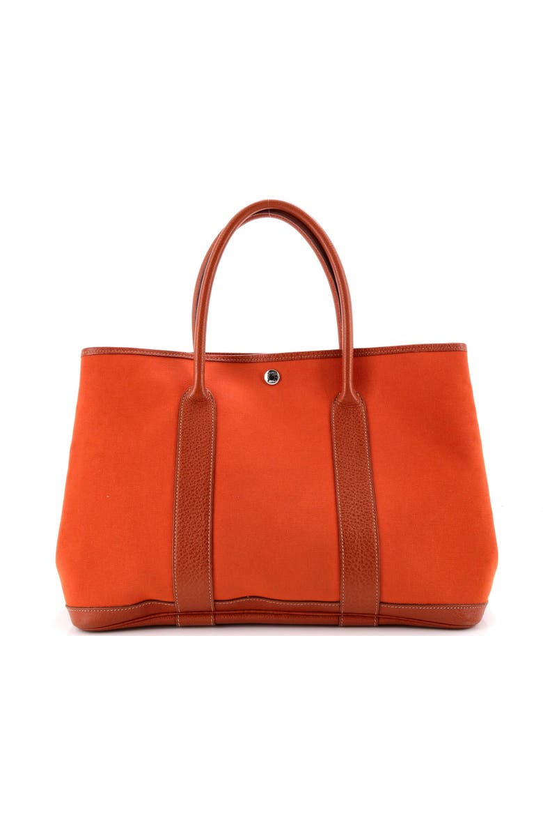 Pre-Owned Hermes Garden Party Tote Toile and Leather 36, Alternate, color, Potiron
