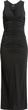 BOSS Orange Emberla Ruched Stretch Jersey Dress