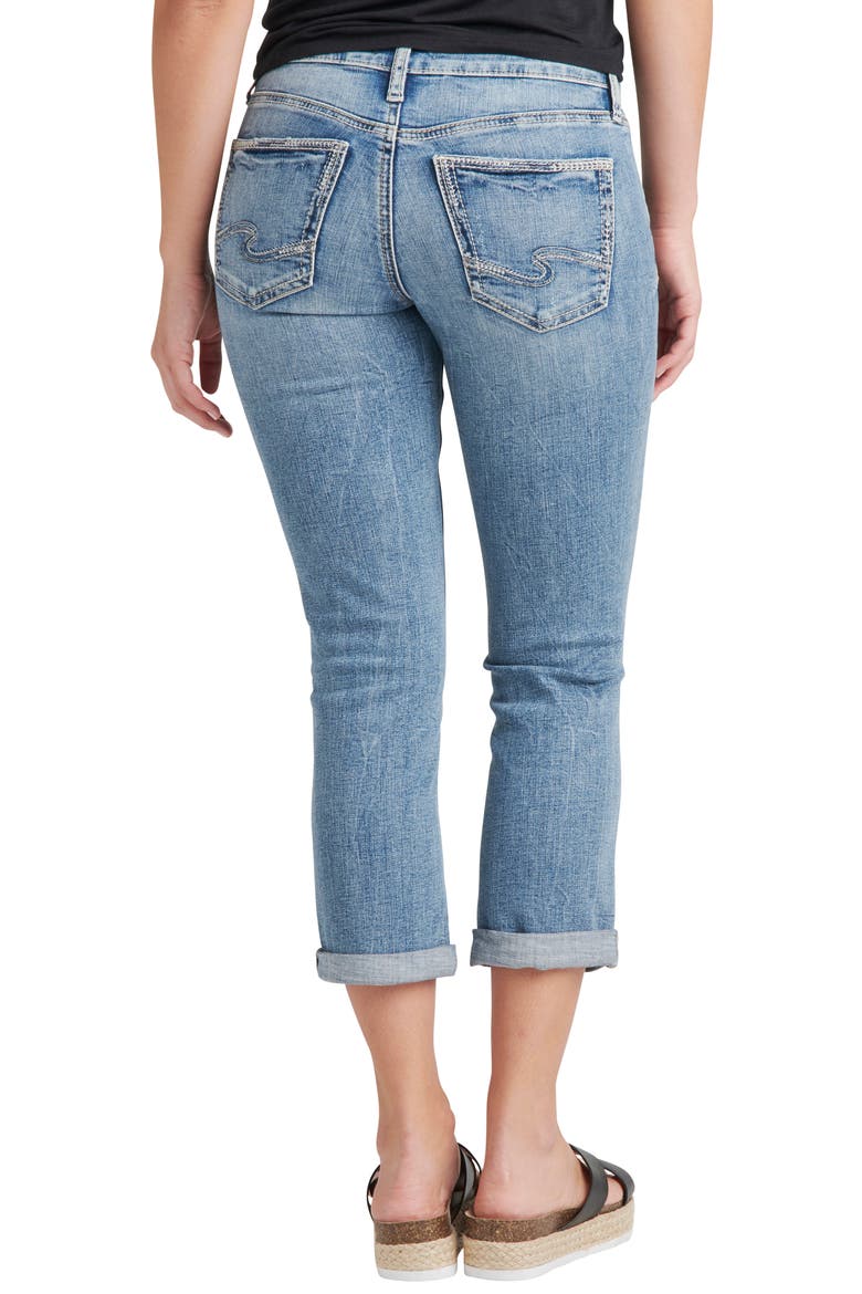 Britt Low Rise Capri Jeans, Alternate, color, INDIGO